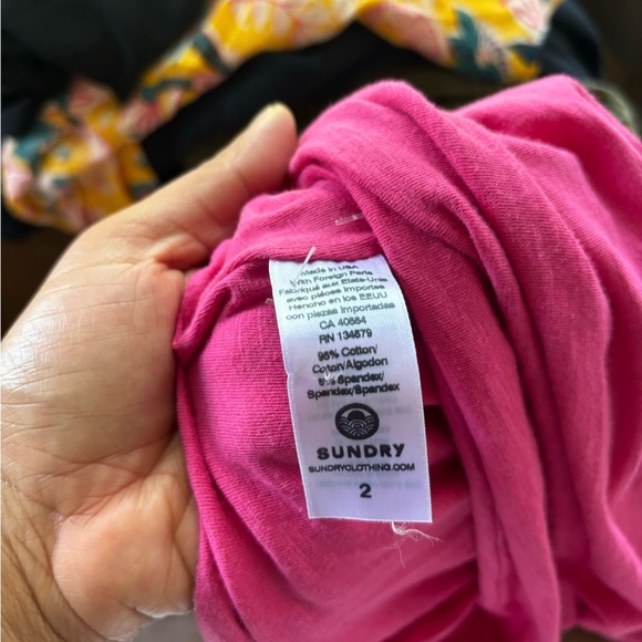 SUNDRY | BNWT Gradient dress in Navy/ pink | size 2 (m/L) - Picture 4 of 6